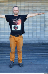 Whole Body Man T poses White Casual Average Standing Street photo references